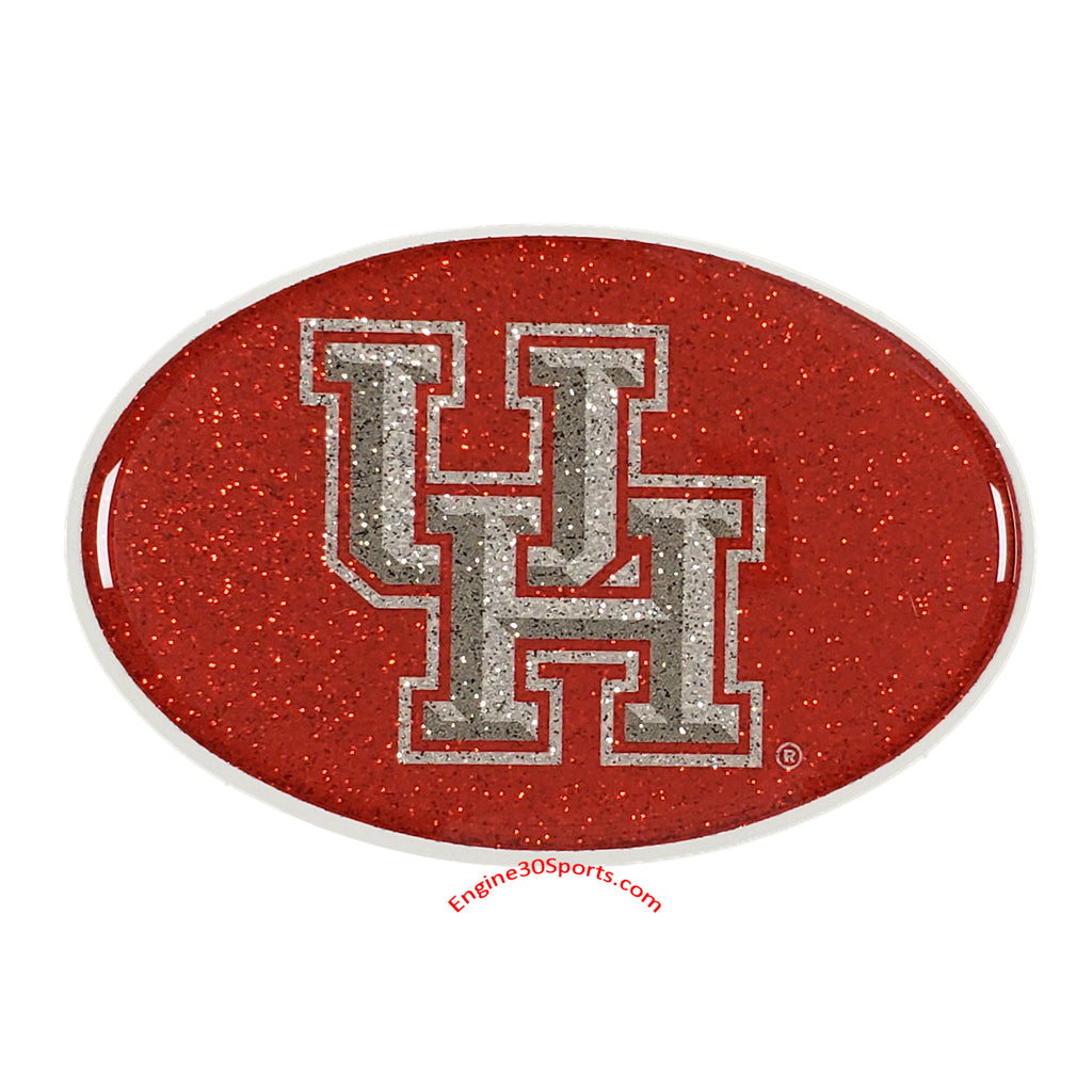 Houston Cougars Bling Oval Auto Emblem