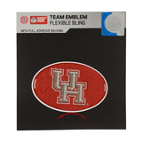 Houston Cougars Bling Oval Auto Emblem