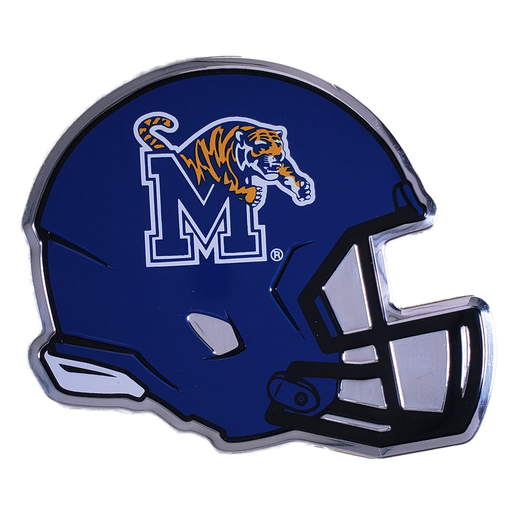 Memphis Tigers Die Cut Color Helmet Auto Emblem - Helmet