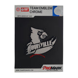 Louisville Cardinals Die Cut Silver Auto Emblem