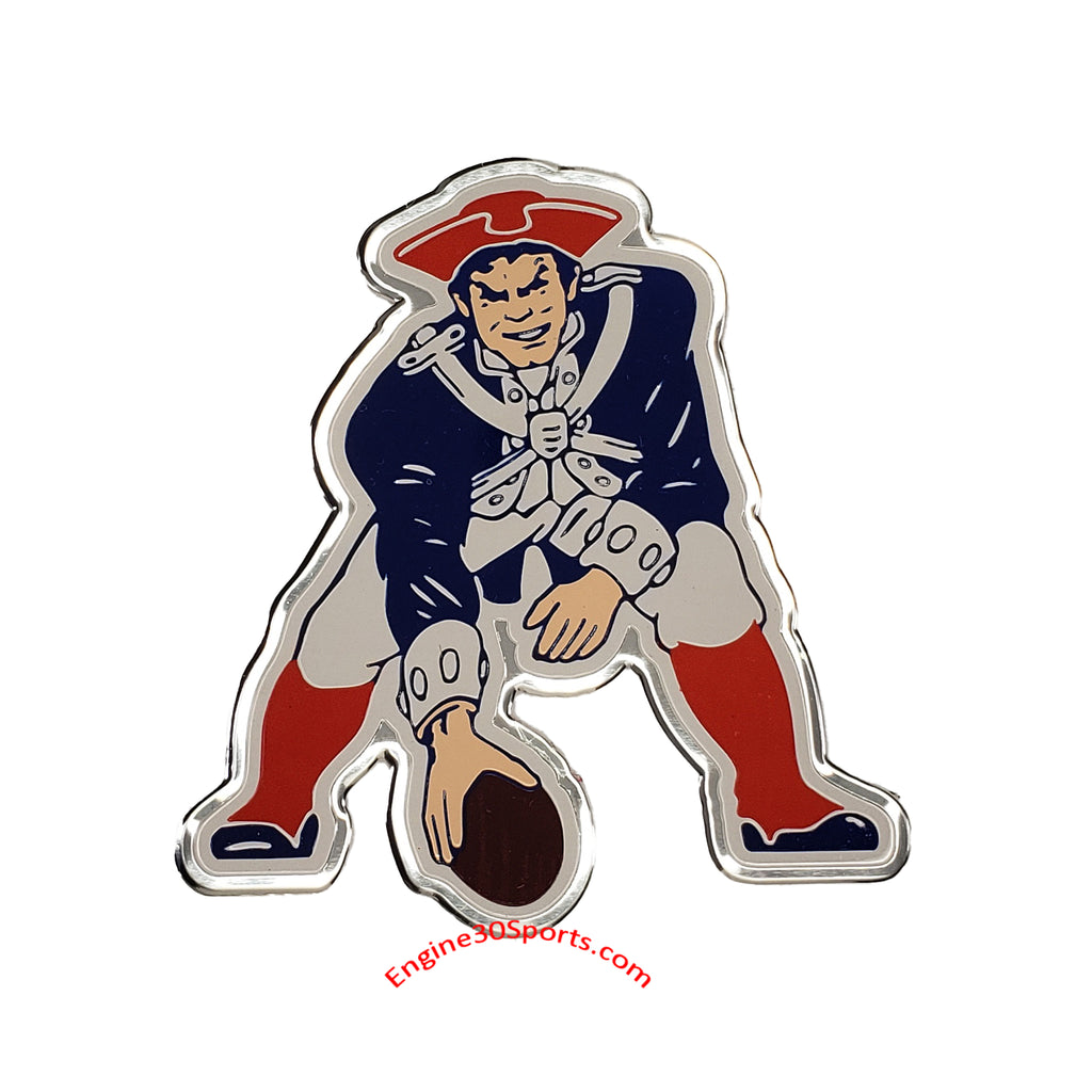 New England Patriots Die Cut Color Auto Emblem - Throwback Logo