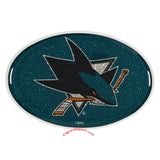 San Jose Sharks Bling Oval Auto Emblem