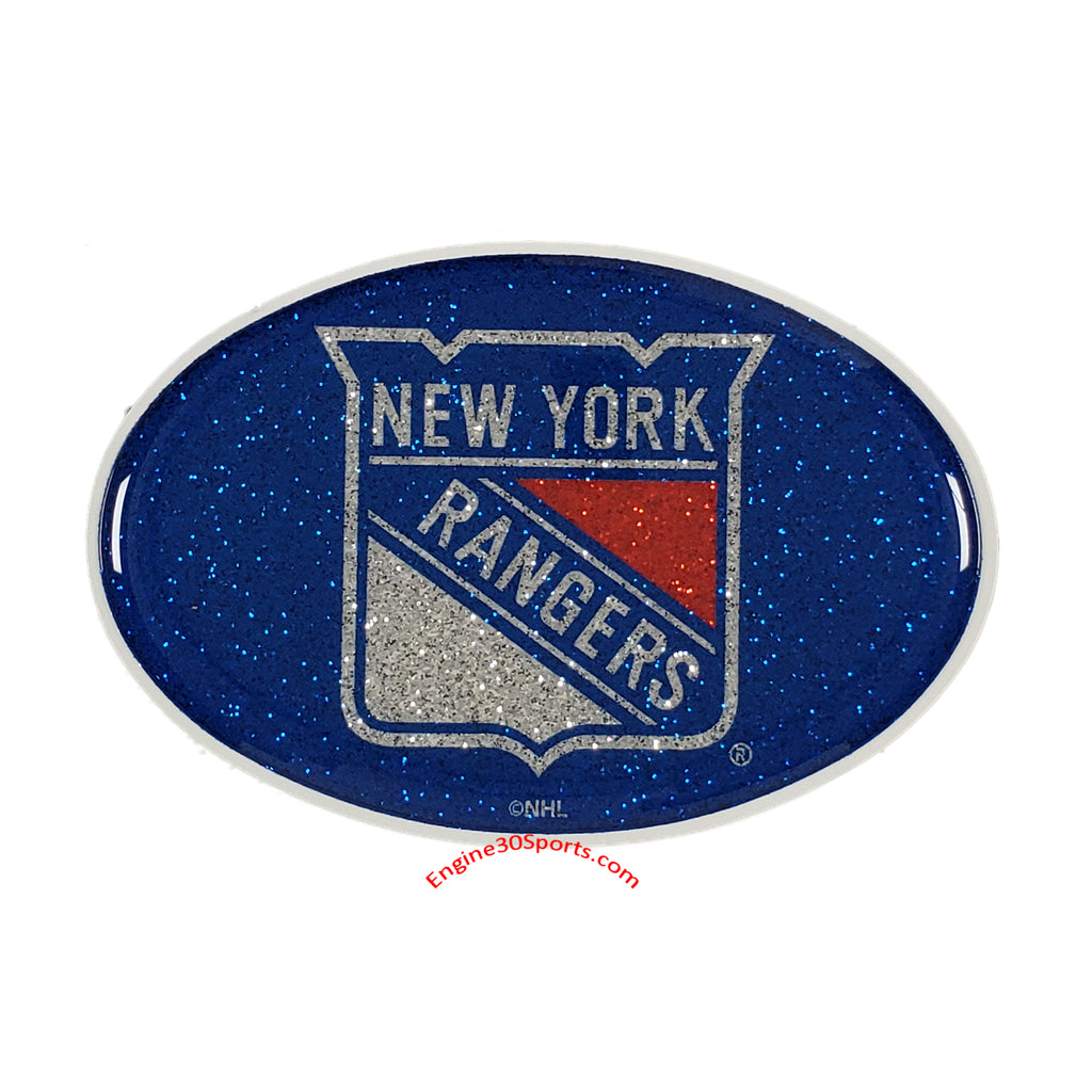 New York Rangers Bling Oval Auto Emblem