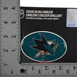 San Jose Sharks Bling Oval Auto Emblem