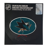 San Jose Sharks Bling Oval Auto Emblem
