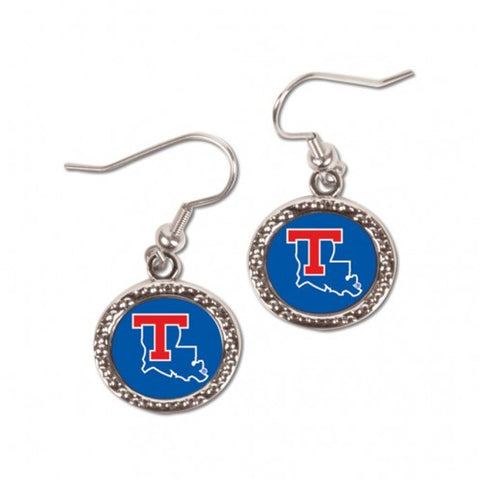Louisiana Tech Bulldogs Round Earrings