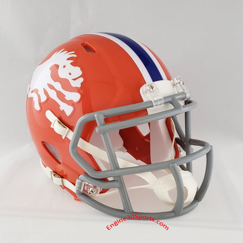 Denver Broncos 1966 Throwback Riddell Speed Mini Helmet