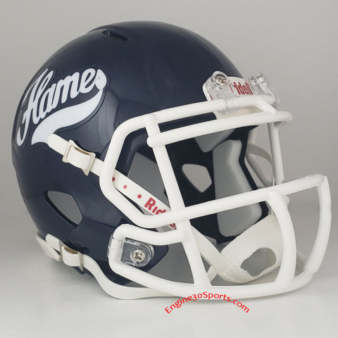 Liberty Flames Riddell Speed Mini Helmet - Blue Helmet