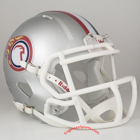 Liberty Flames Riddell Speed Mini Helmet - Silver Eagle