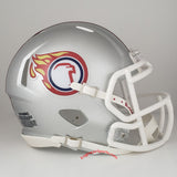 Liberty Flames Riddell Speed Mini Helmet - Silver Eagle