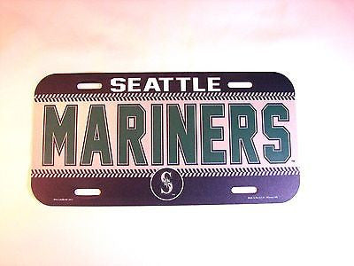 Seattle Mariners Plastic License Plate