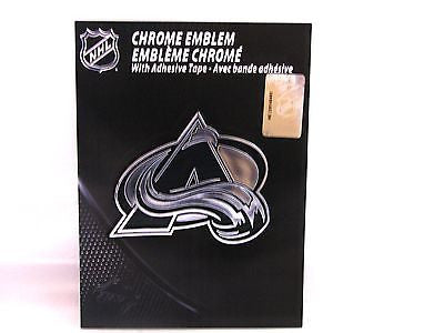 Colorado Avalanche Die Cut Silver Auto Emblem