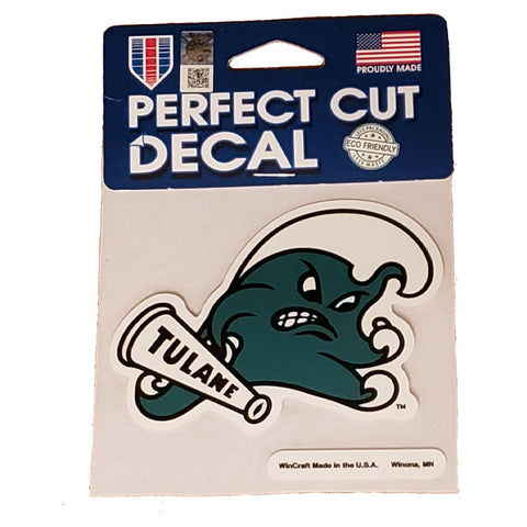 Tulane Green Wave Small Decal