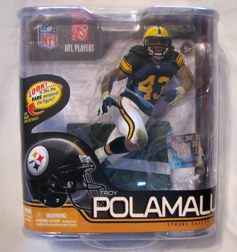 Troy Polamalu Pittsburgh Steelers Retro Uniform McFarlane Series 29 Variant