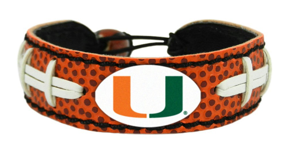 Miami Hurricanes Football Bracelet