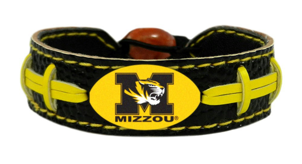 Missouri Tigers Team Color Football Bracelet