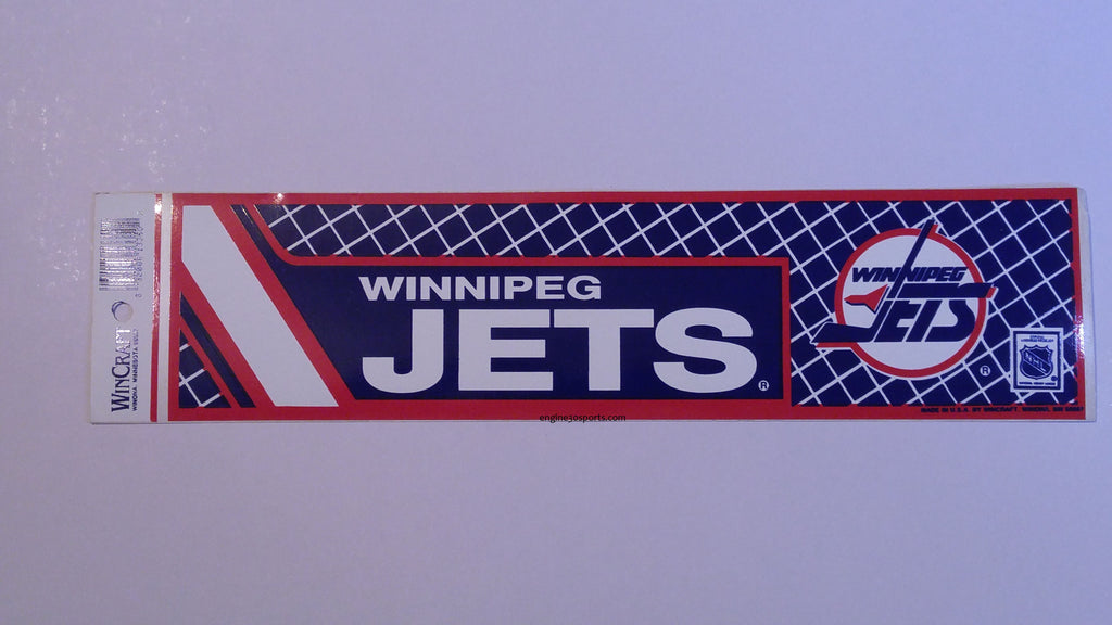 Winnipeg Jets Retro Logo Bumper Sticker