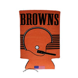 Cleveland Browns Retro Style 2 Sided Can Holder