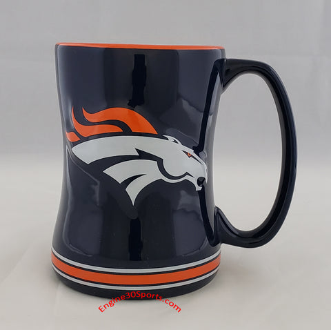 Denver Broncos 14oz Sculpted Coffee Mug