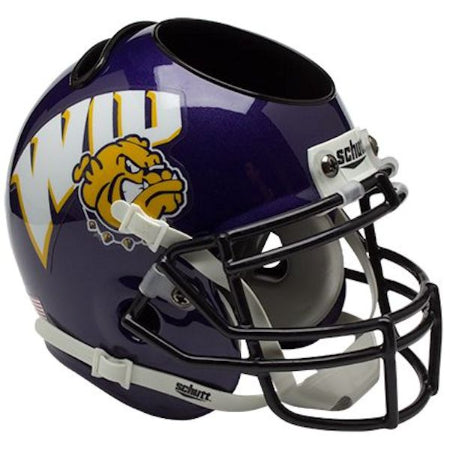 Western Illinois Leathernecks Schutt Mini Helmet Desk Caddy