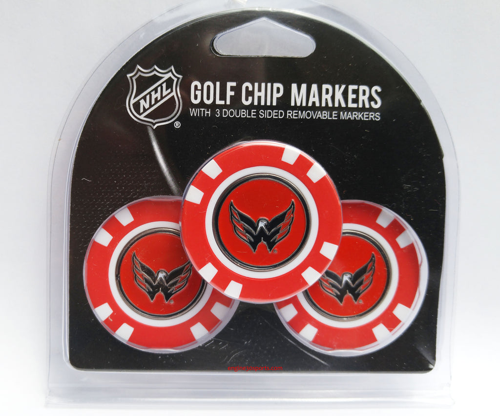 Washington Capitals Golf Chip with Marker - 3 Pack