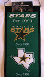 Dallas Stars 8"x32" Wool Heritage Banner