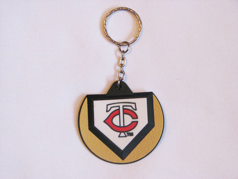 Minnesota Twins Home Plate Style Keychain