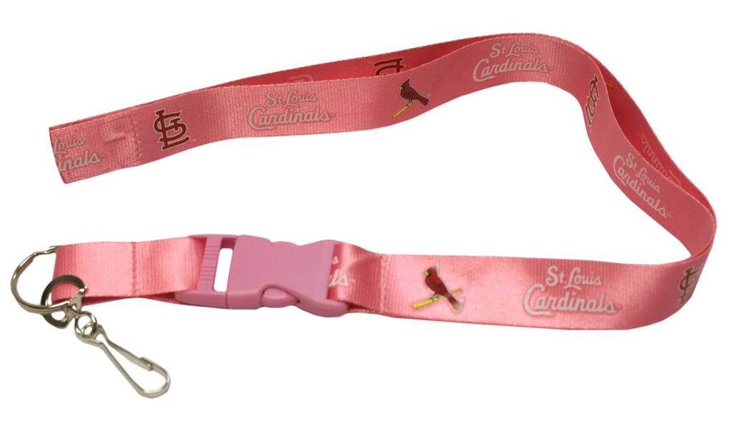 St. Louis Cardinals 24" Breakaway Lanyard - Pink