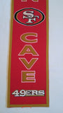 San Francisco 49ers 8"x32" Wool Man Cave Banner 4
