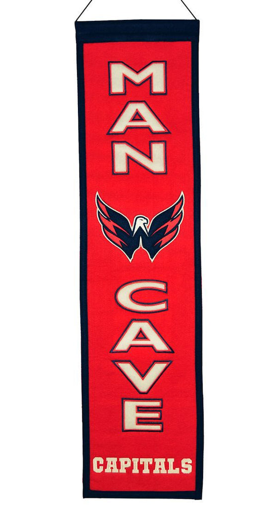 Washington Capitals 8"x32" Wool Man Cave Banner