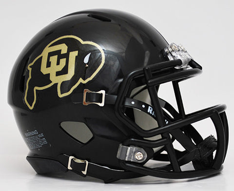 Colorado Buffaloes Riddell Speed Mini Helmet - Black Alternate