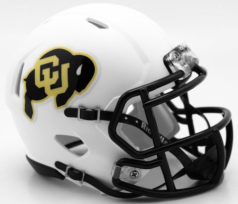 Colorado Buffaloes Riddell Speed Mini Helmet - White Alternate