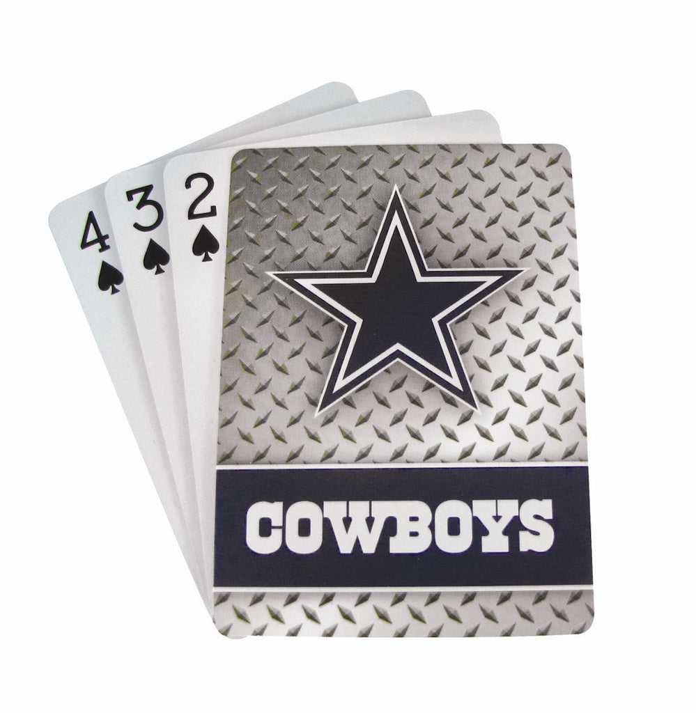 Dallas Cowboys Diamond Plate Pattern Playing Cards