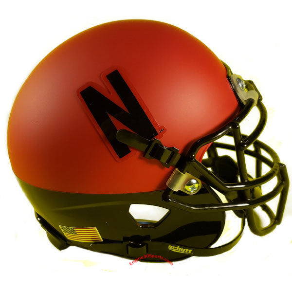 football and husker helmet Nebraska Cornhuskers Red & Black Schutt XP Mini Helmet