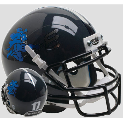 Duke Blue Devils Black Helmet XP Schutt Mini Helmet