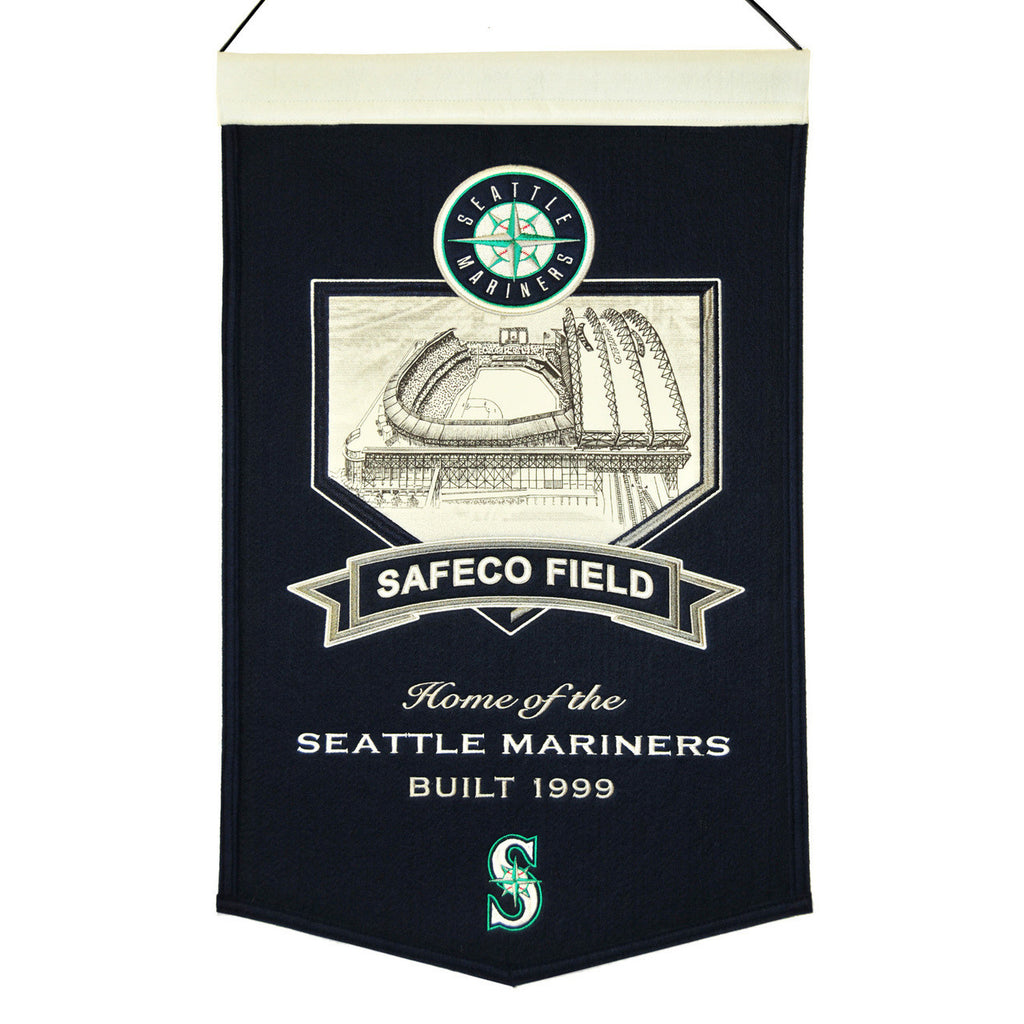 Seattle Mariners 20"x15" Wool Stadium Banner - Safeco Field