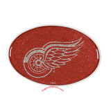 Detroit Red Wings Bling Oval Auto Emblem