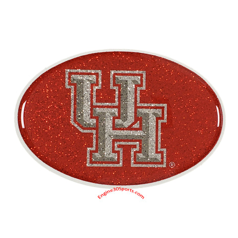 Houston Cougars Bling Oval Auto Emblem