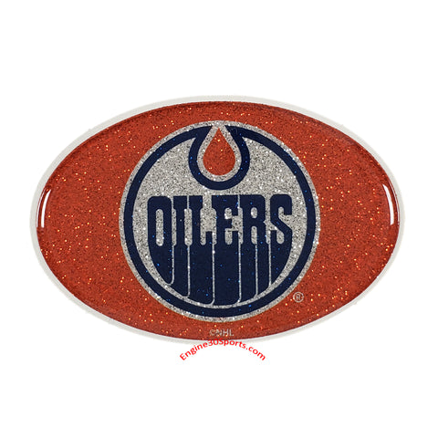 Edmonton Oilers Bling Oval Auto Emblem