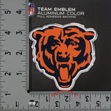 Chicago Bears Die Cut Color Auto Emblem - Bear Head Logo