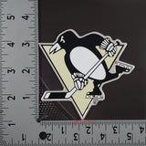 Pittsburgh Penguins Die Cut Color Auto Emblem - Old Gold Color Logo