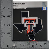 Texas Tech Red Raiders Die Cut Color Auto Emblem - State Outline