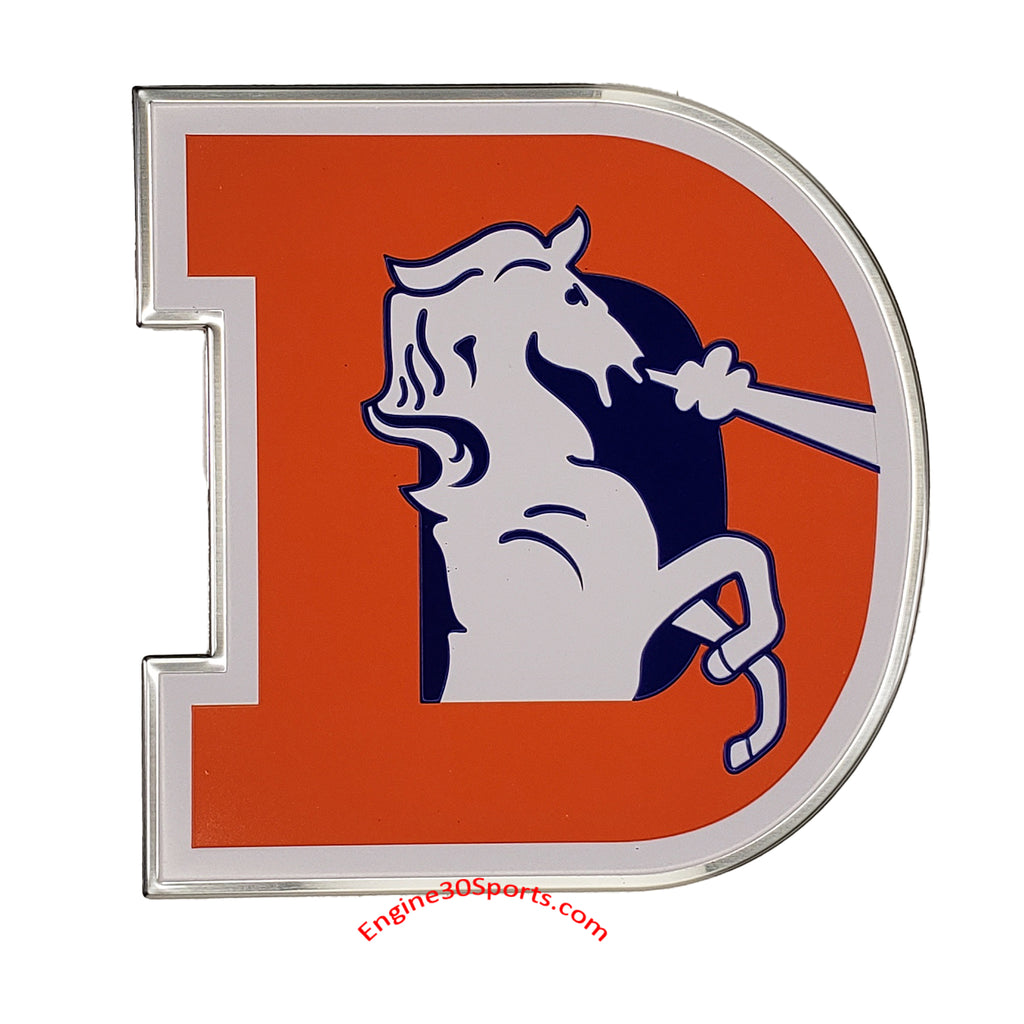 Denver Broncos Die Cut Color Auto Emblem - Throwback Logo