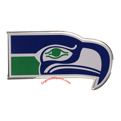 Seattle Seahawks Die Cut Color Auto Emblem - Throwback Logo