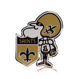 New Orleans Saints Die Cut Color Auto Emblem - Throwback Logo