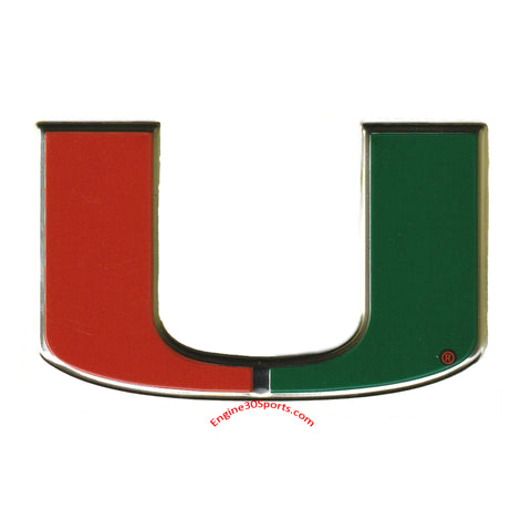 Miami Hurricanes Die Cut Color Auto Emblem