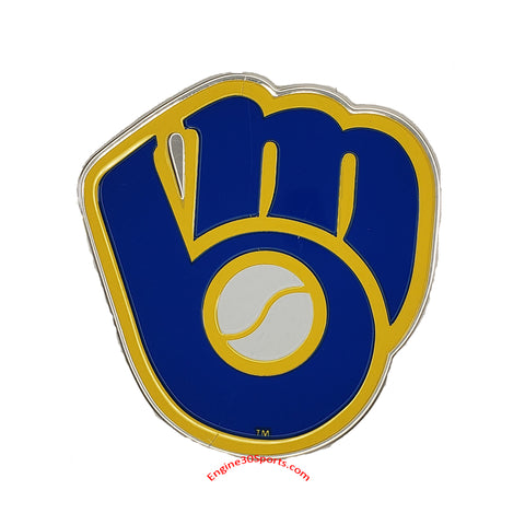 Milwaukee Brewers Retro Logo Die Cut Color Auto Emblem