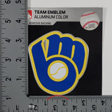 Milwaukee Brewers Retro Logo Die Cut Color Auto Emblem