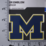 Michigan Wolverines Die Cut Color Auto Emblem - Blue