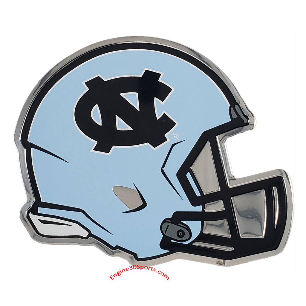 carolina blue football helmets North Carolina Tar Heels Die Cut Color Helmet Auto Emblem